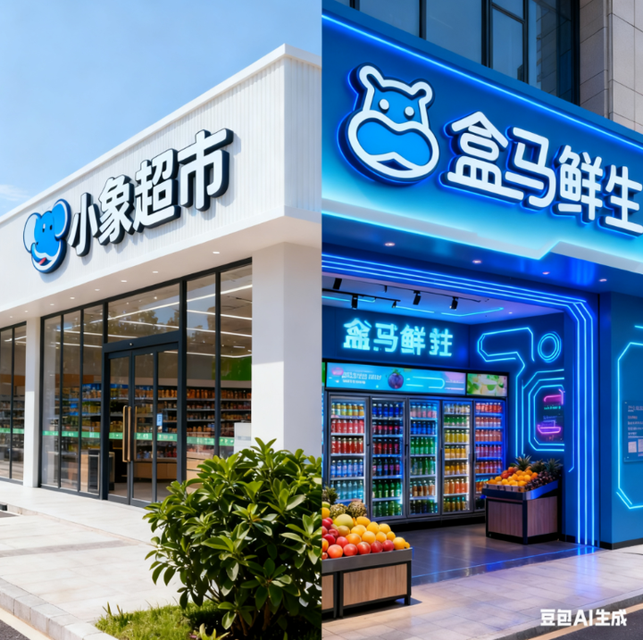 即時(shí)零售大戰(zhàn)升級(jí)！小象超市開線下首店對(duì)標(biāo)盒馬，美團(tuán)能撬動(dòng)阿里零售版圖嗎？